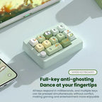 MKESPN W908 Wireless Tri-Mode Hot-Swappable Macro-Defined RGB Backlit Gaming Mechanical Keypad