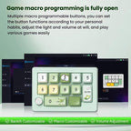 MKESPN W908 Wireless Tri-Mode Hot-Swappable Macro-Defined RGB Backlit Gaming Mechanical Keypad