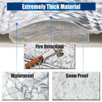 Car Rear Window Thickened Sun Shield All-Weather Protective Cover