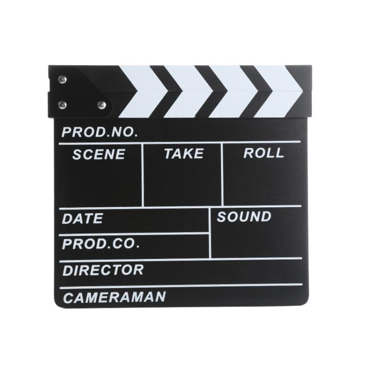 Wooden Director Board Shooting Video Movie City Scene Record Board Photography Props — Large Red