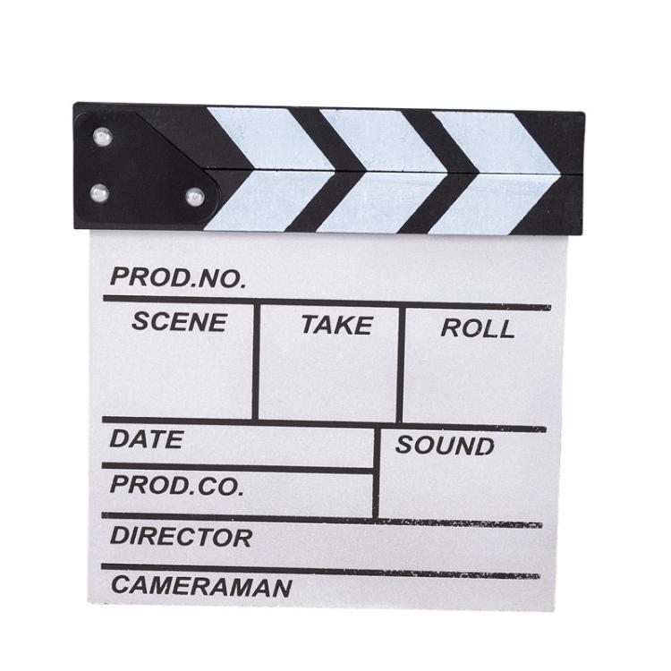 Wooden Director Board Shooting Video Movie City Scene Record Board Photography Props — Small P Black