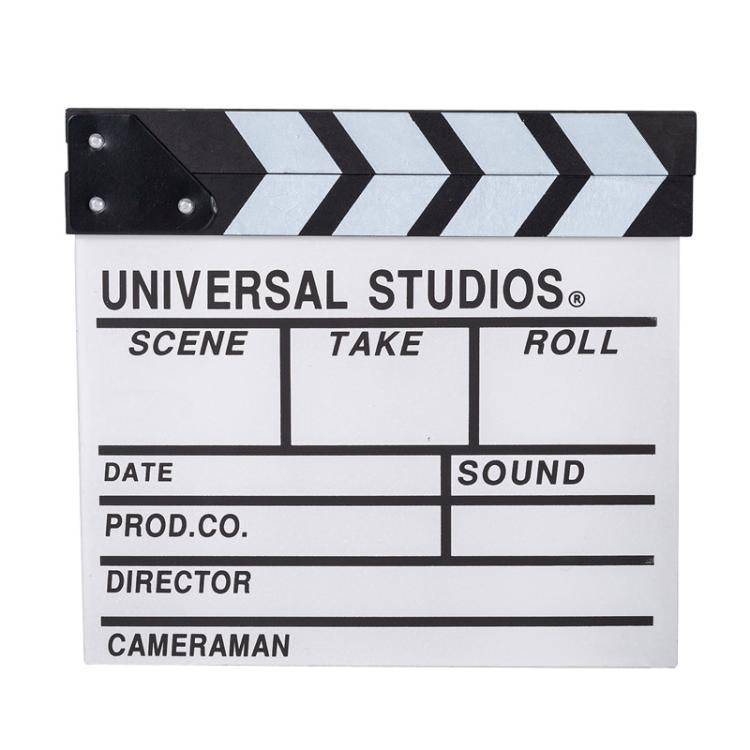 Wooden Director Board Shooting Video Movie City Scene Record Board Photography Props — Large P Black