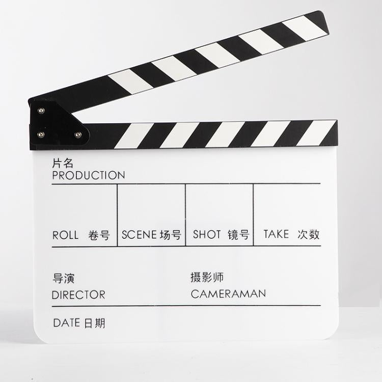 Wooden Director Board Shooting Video Movie City Scene Record Board Photography Props — With Chinese Large Black