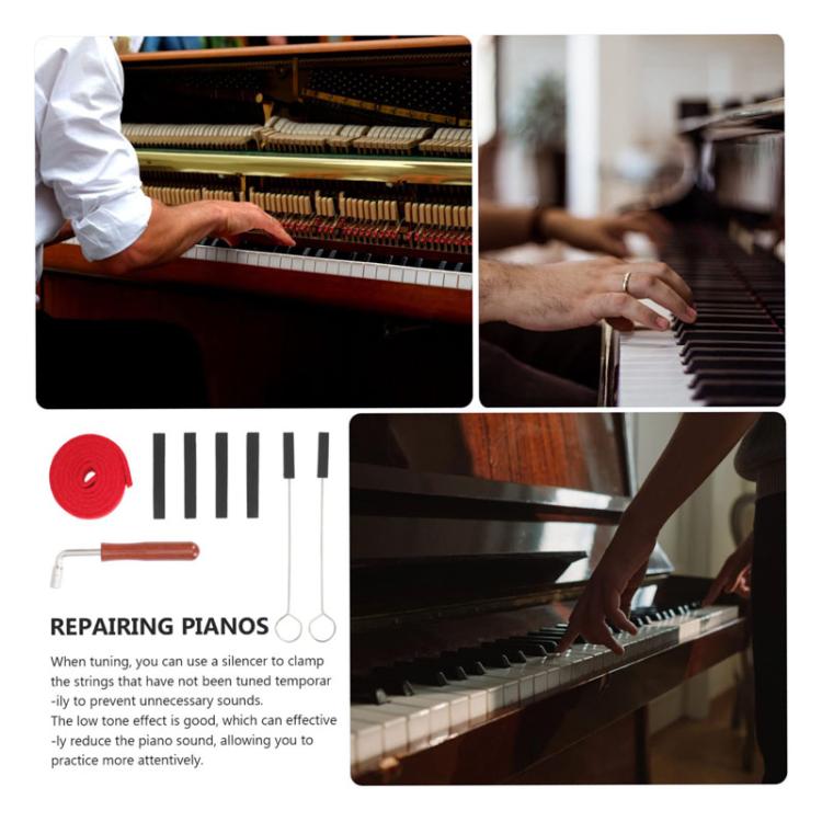 Piano Tuning Tool Set Tuning Stop Tape Wrench Musical Instrument Accessories — view 7