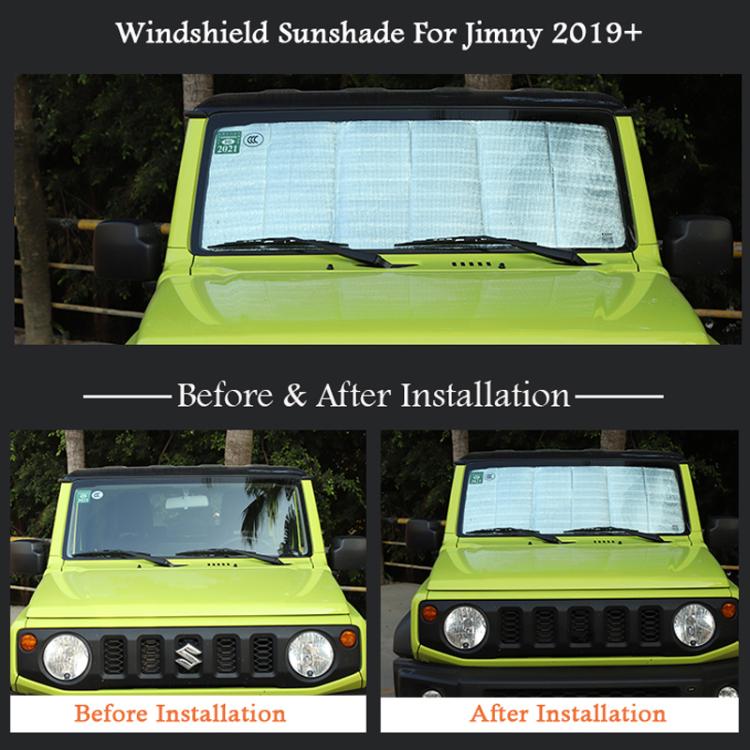For Suzuki Jimny2019+ Automobile Windshield Sunshade Interior Modification Heat Insulation Sun Visor