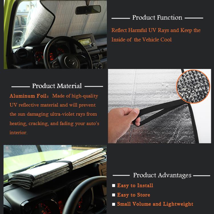 For Suzuki Jimny2019+ Automobile Windshield Sunshade Interior Modification Heat Insulation Sun Visor