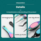 Stainless Steel Reverse Tweezers False Eyelash Nail Positioning DIY Reverse Clip — view 14