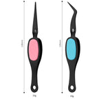 Stainless Steel Reverse Tweezers False Eyelash Nail Positioning DIY Reverse Clip — view 16