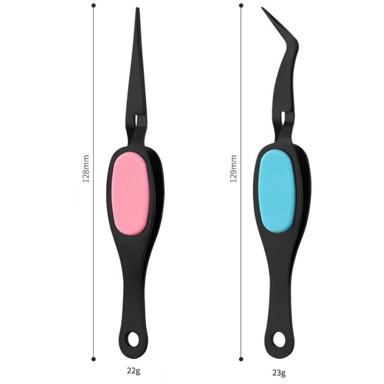 Stainless Steel Reverse Tweezers False Eyelash Nail Positioning DIY Reverse Clip — view 16
