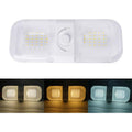 12-24V RV Light 120 LEDs 3-Color Temperature Rotary Button Dimming Roof Light