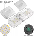 12-24V RV Light 120 LEDs 3-Color Temperature Rotary Button Dimming Roof Light