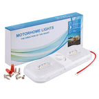 12-24V RV Light 120 LEDs 3-Color Temperature Rotary Button Dimming Roof Light