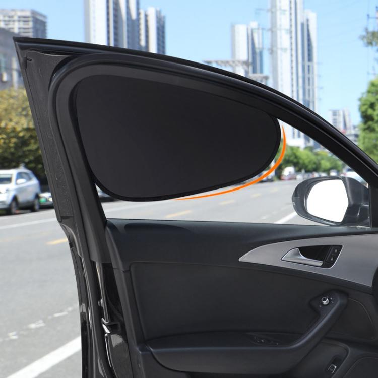1pair Car Quick Installation Static Film Adsorption Opaque Window Sunshade