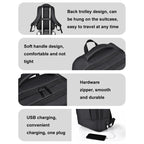 OUMANTU 2103 Large Capacity Multi-Compartment Waterproof Laptop Backpack With USB Port — view 13