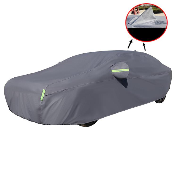 Hatchback Car EVA Plus Velvet Thickened Heat Insulation Sunshade With Shark Fin
