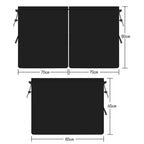 5pcs / Set Car Rear Side Blackout Sunshade Curtains Automobile Privacy Sunshade