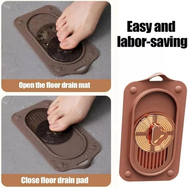 Sliding Floor Drain Cover Bathroom Kitchen Sink Strainer Filter — view 6