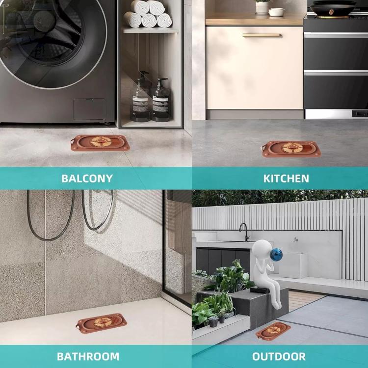 Sliding Floor Drain Cover Bathroom Kitchen Sink Strainer Filter — view 9