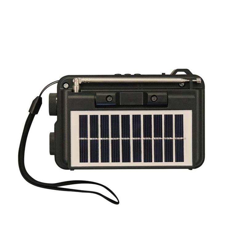 322BTS Solar Multi-band Antenna FM Radio Portable Flashlight Bluetooth Speaker