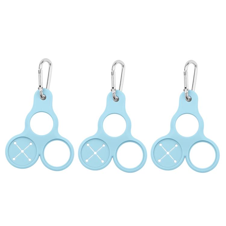 3pcs Outdoor Mountaineering Water Bottle Buckle 3-hole Silicone Towel Portable Holder