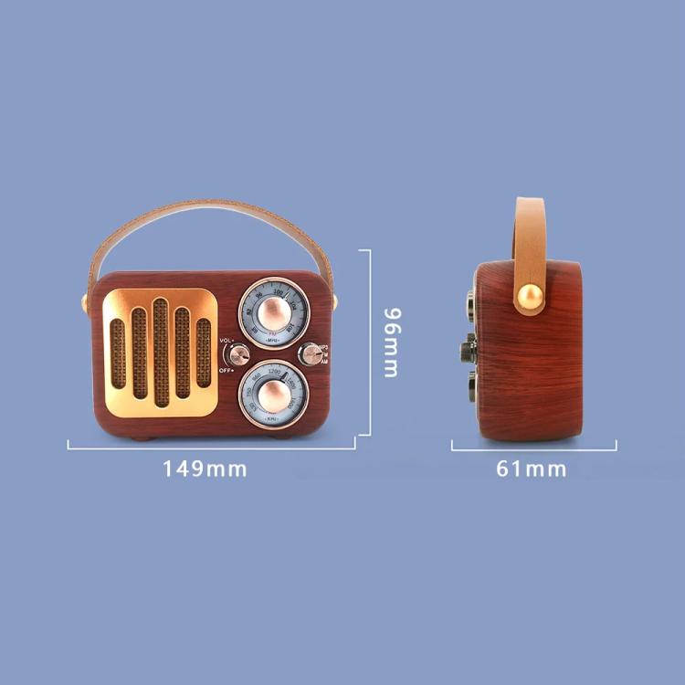 Retro Multifunctional Radio Bluetooth Speaker Handhled Audio Decoration Ornament — view 5