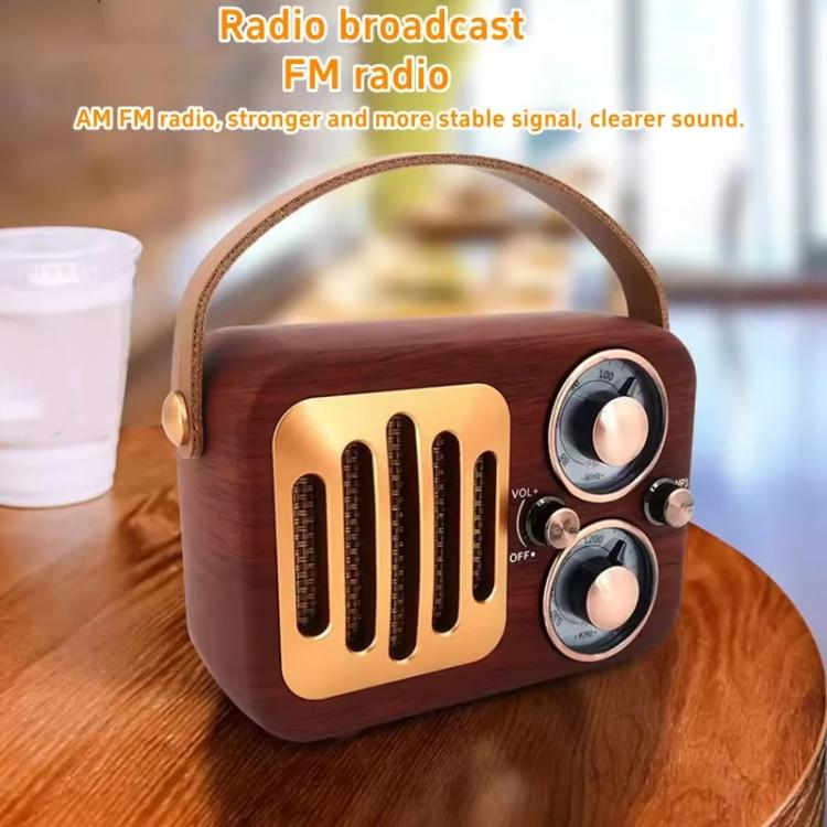 Retro Multifunctional Radio Bluetooth Speaker Handhled Audio Decoration Ornament — view 7