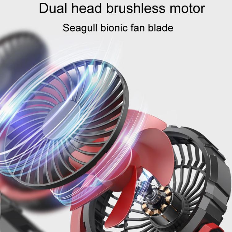 F7201 Car Foldable Rotating USB Dual-Head Fan — view 6