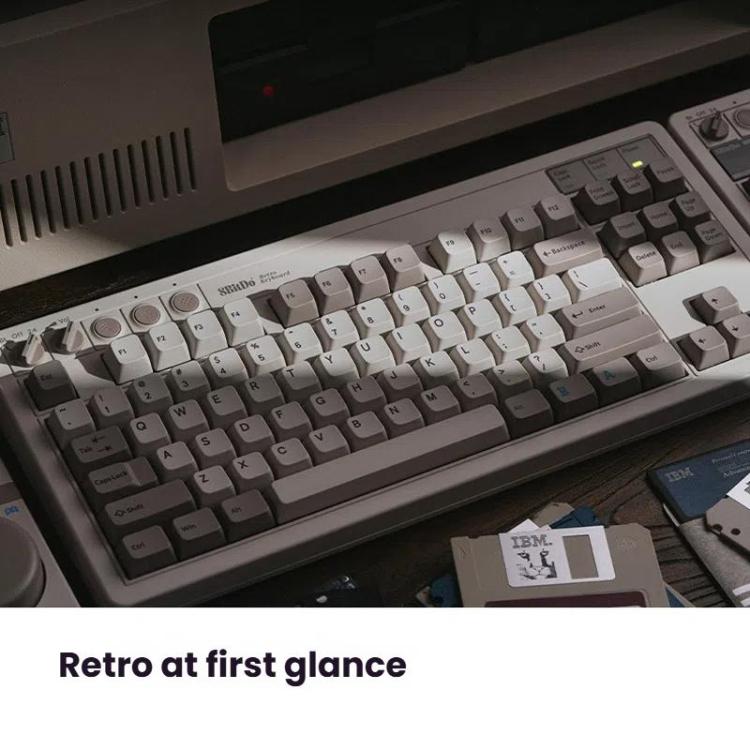 8BitDo Retro87 M Mechanical Keyboard Vintage Wireless Bluetooth / 2.4G / Wired Triple Mode Connection Keyboard