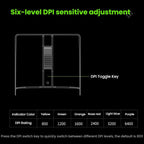8BitDo Retro R8 Green Translucent Wireless Mouse With Charging Base