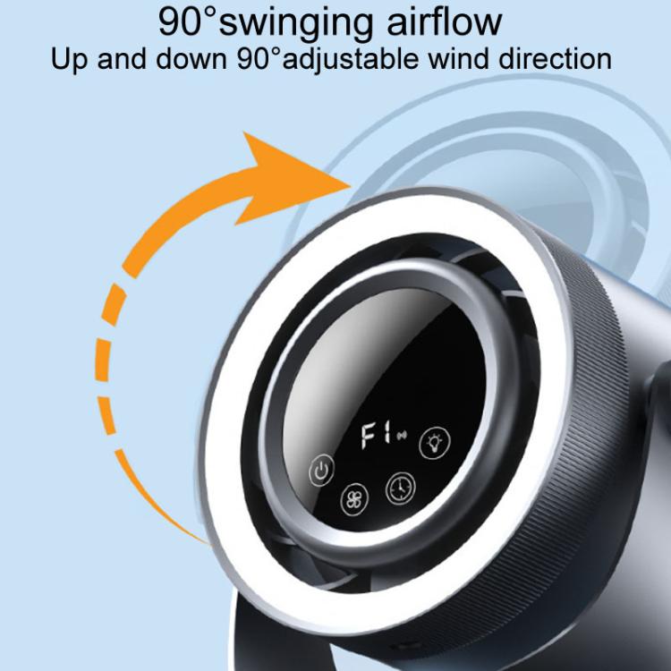 F158 Desktop Mini Multi-Speed Circulating Fan Timed Remote Control Lighted Fan