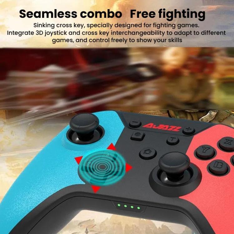 Ajazz AG180 Wireless Bluetooth + Wired Dual Mode Gamepad For Switch / PC / Android / IOS