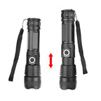 Aluminum Alloy Telescopic High-Intensity Flashlight With Power Display — view 2