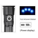 Aluminum Alloy Telescopic High-Intensity Flashlight With Power Display — view 4