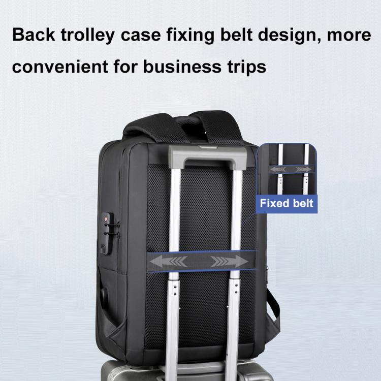 OUMANTU 966 Large-Capacity Waterproof Three-Dimensional Password Lock Laptop Backpack — view 10