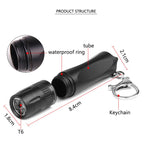 Small LED Portable Flashlight With Keychain — view 4