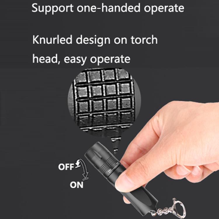 Small LED Portable Flashlight With Keychain — view 8