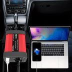 Gurxun Dual USB+Dual Type-C Charging Port Modified Square Wave Car Inverter