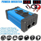 Gurxun 4 USB Ports Digital Display Modified Square Wave Inverter