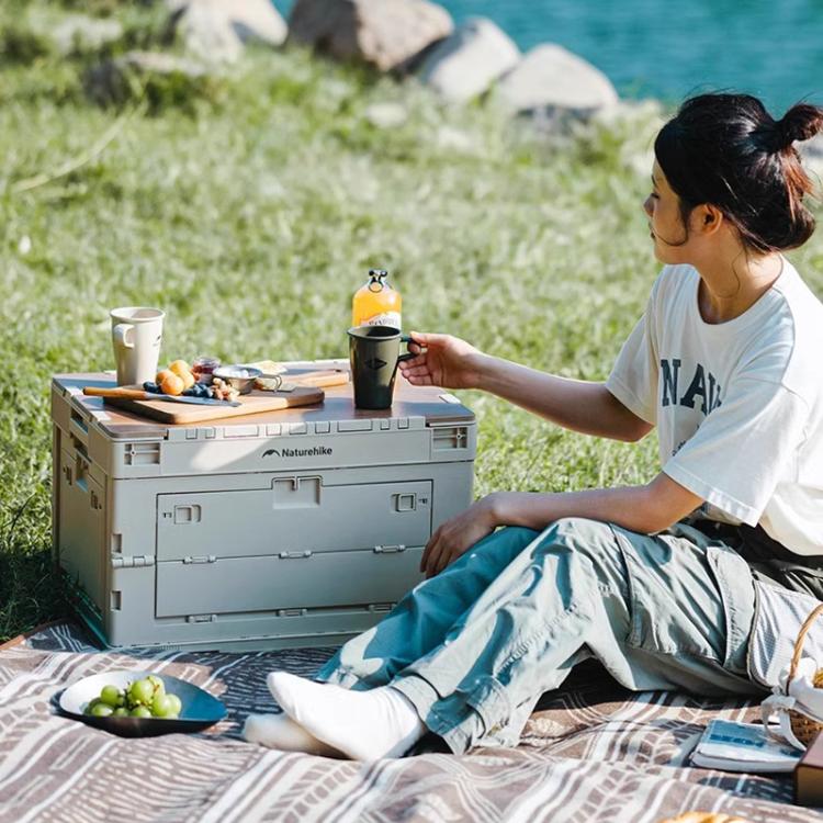 Naturehike Outdoor Large Capacity Folding Storage Box Portable Camping Table