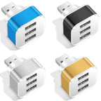 USB 2.0 HUB 3-port Expander — Blue