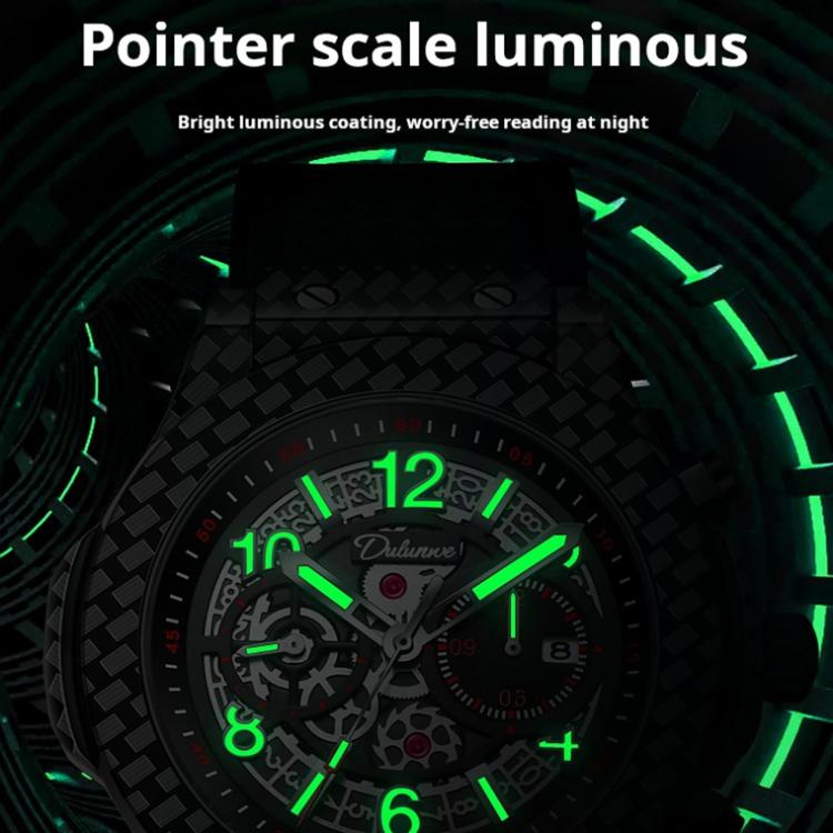 Dulunwe 6067A 30m Waterproof Luminous Automatic Mechanical Watch — view 7