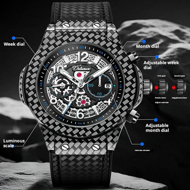 Dulunwe 6067A 30m Waterproof Luminous Automatic Mechanical Watch — view 10