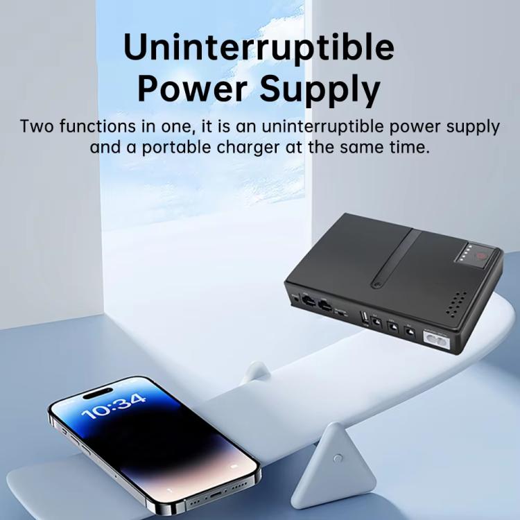 Uninterruptible Power Supply with DC Output 5V/9V/12V for Router, Modem, Security Camera, Mobile Phone — view 9