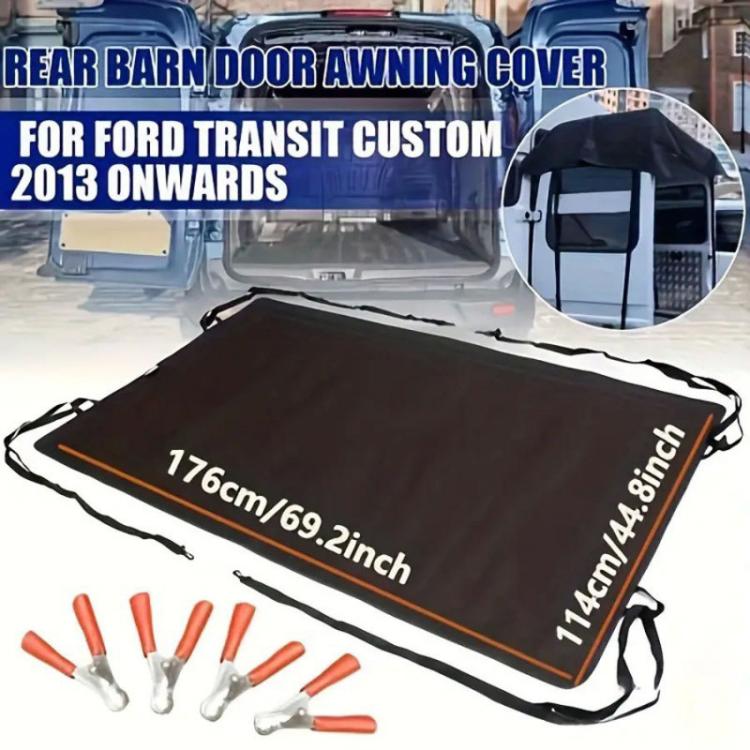 Thickened Waterproof Sunshade Oxford Cloth RV Tailgate Sunshade Cover For Ford Transit Custom