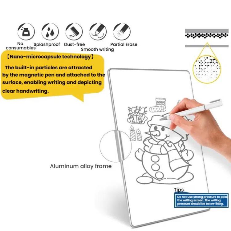 Nano-Microcapsule Magnetic Whiteboard Drawing Draft Writing Board — view 5