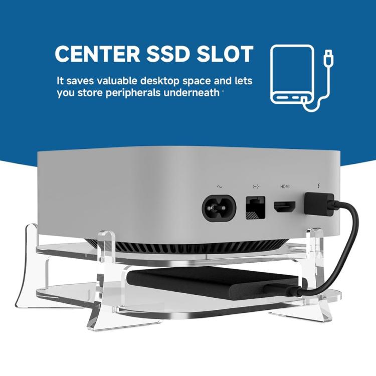 Desktop Acrylic Storage Bracket, For MAC Mini M4