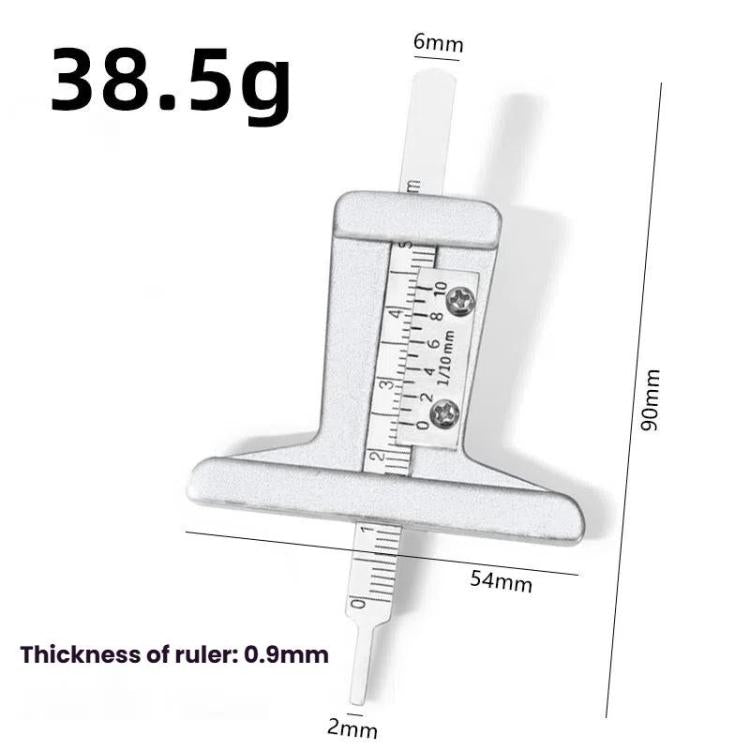 0-50mm Stainless Steel Tire Tread Depth Gauge