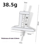 0-50mm Stainless Steel Tire Tread Depth Gauge