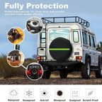 Thickened Imitation Leather Car Tire Protector Spare Tire Cover With Reflective Stripes