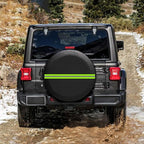 Thickened Imitation Leather Car Tire Protector Spare Tire Cover With Reflective Stripes
